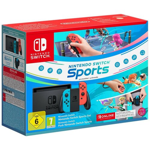 Nintendo Konzola Switch (Red and Blue Joy-Con) + Switch Sports Slike