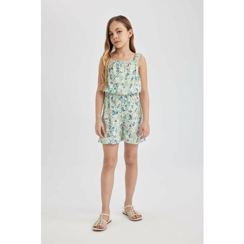 Defacto Girl Patterned Strappy Jumpsuit Slike