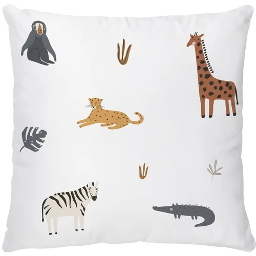 Butter Kings Dječji jastuk od pamučnog satena 45x45 cm Safari Animals –