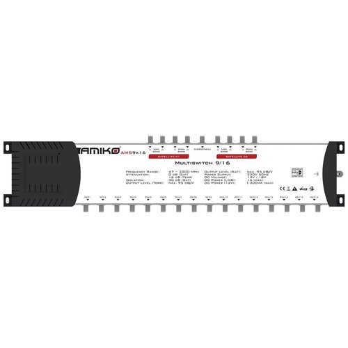 Amiko Multiswitch 9/16 sa dodatnim napajanjem, kaskadni - AMS9X16 Cijene