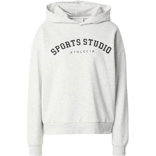 ATHLECIA Športna majica 'Studio' svetlo siva / črna