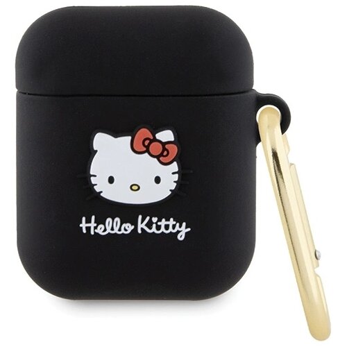 Hello Kitty SILIKONSKI 3D OVITEK ZA AIRPODS 1/2 BLACK HEAD, (22006439) Cene