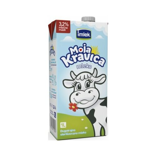 Imlek Moja Kravica dugotrajno mleko 3,2% MM 1L tetra brik Slike