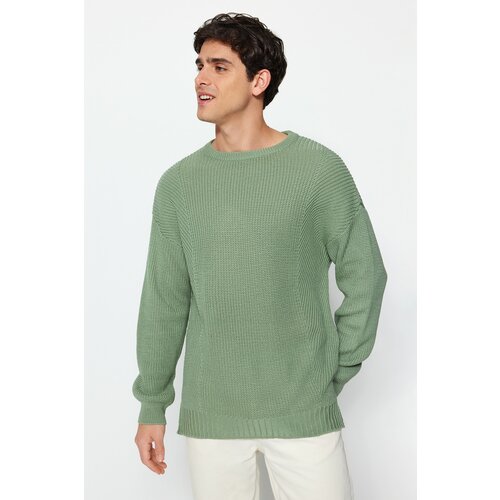 Trendyol Sweater - Turquoise - Oversize Cene