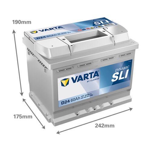 Akumulator VARTA Dynamic SLI 12V 60Ah 540A (D24) Cijene