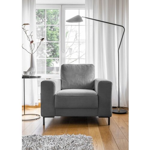 Miuform Siva fotelja od samta Lofty Lilly &amp;ndash; Slike