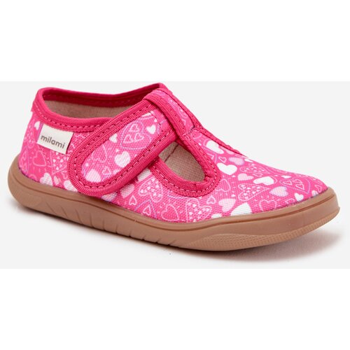Boto Barefoot Slippers Girls With Hearts On Velcro Milami Fuchsia Talirae Cene
