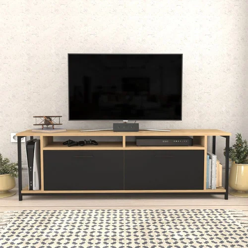 HANNAH HOME Omar - Oak, Black TV omarica, (20867155)