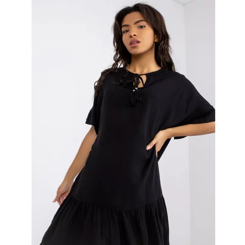Fashion Hunters Black dress with frills from Sindy SUBLEVEL