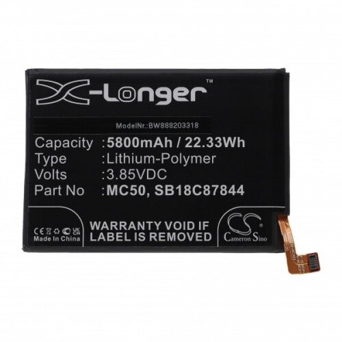 VHBW Baterija za Lenovo K12 Pro, 5800 mAh Slike