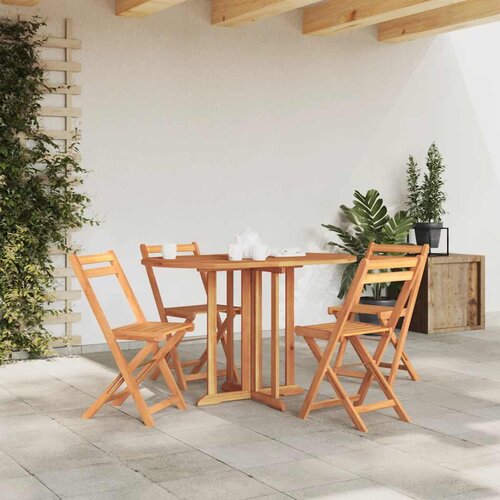  Preklopni vrtni stol 120 x 70 x 75 cm od masivne tikovine Cene