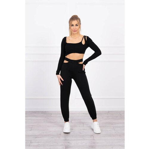Kesi Set with a top blouse black Cene