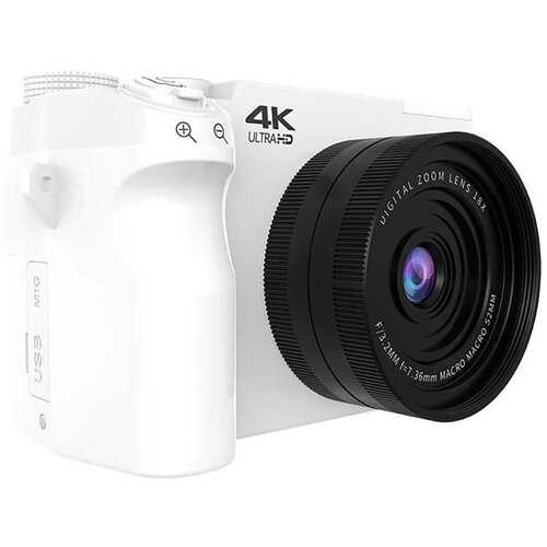 INF Vstopni nivo digitalni fotoaparat z dvojno kamero 75MP in 4K snemanjem White, (5000071110) Cene
