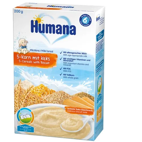 Humana ml. ins. kaša sa 5 žitarica i keksom 200g