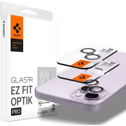 Spigen OPTIK.TR ”EZ FIT” camera protector 2-pack for IPHONE 14 / 14 PLUS purple Cijene