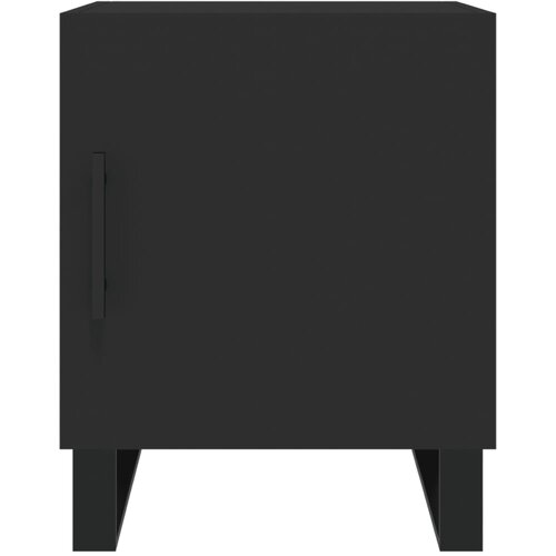  Noćni ormarići 2 kom crni 40 x 40 x 50 cm od konstruiranog drva Slike
