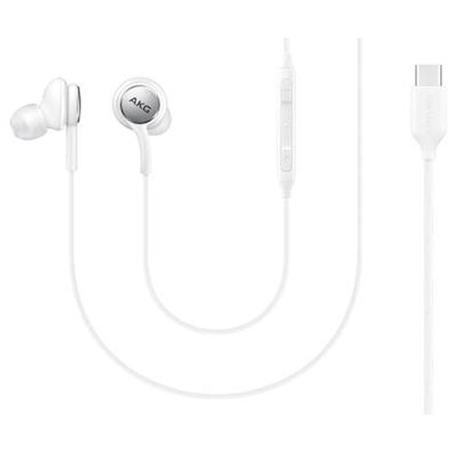 Samsung u&amp;scaron;esne slu&amp;scaron;alke akg, usb-c, bele Slike