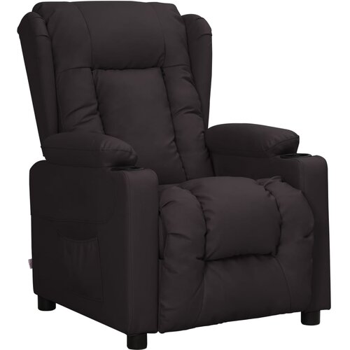 vidaXL Naslonjač od umjetne kože crni Cijene