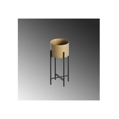 WALLXPERT Dekorativna saksija GED-026-A, 23 cmx48 cm, Crna i zlatna Cijene