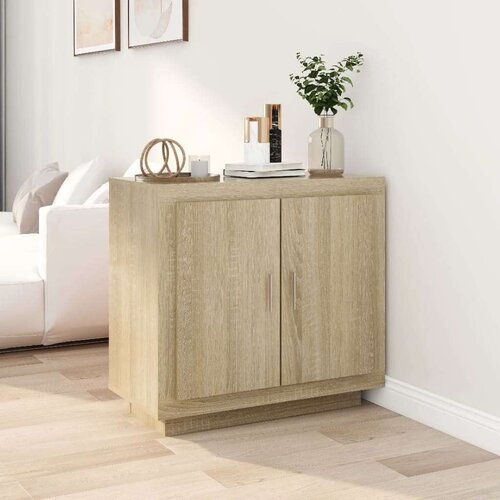 vidaXL Komoda sonoma hrast 80x40x75 cm konstruiran les Cene