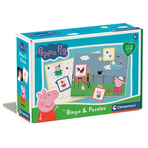Clementoni Pujsa Pepa Bingo in sestavljanka igralni set - Cene