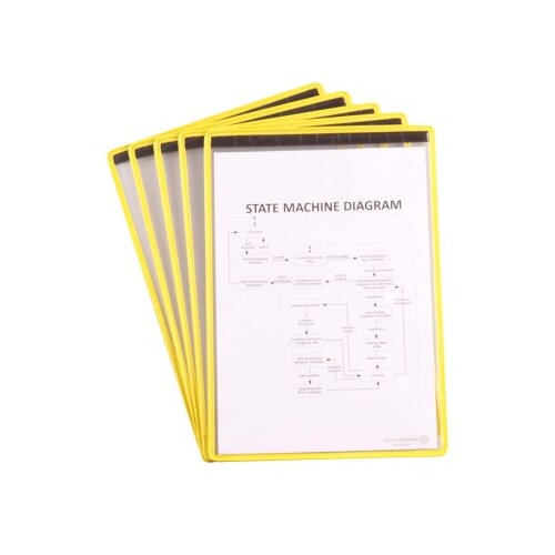 TARIFOLD Djois žuta Ramovi za označavanje sa magnetom A4 pak. 1/5 ( 09CRT08G ) Slike