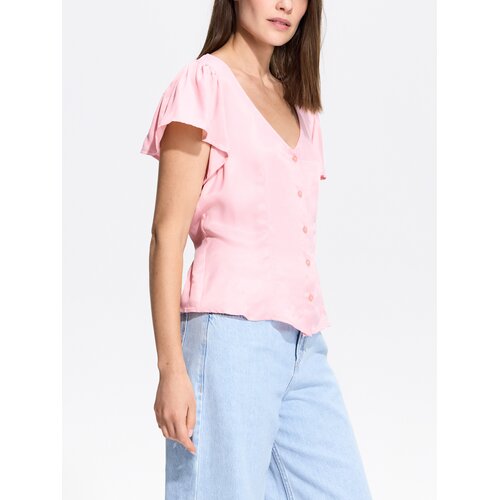 Reserved Bluza s povezom na leđima - pastelnoružičasto Cene