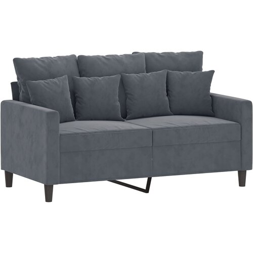  3-dijelni set sofa s jastucima tamnosivi bar&amp;scaron;unasti Slike
