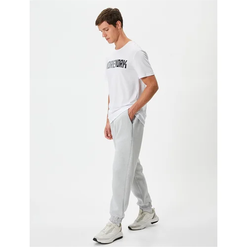 Koton Gray Melange Men's Sweatpants