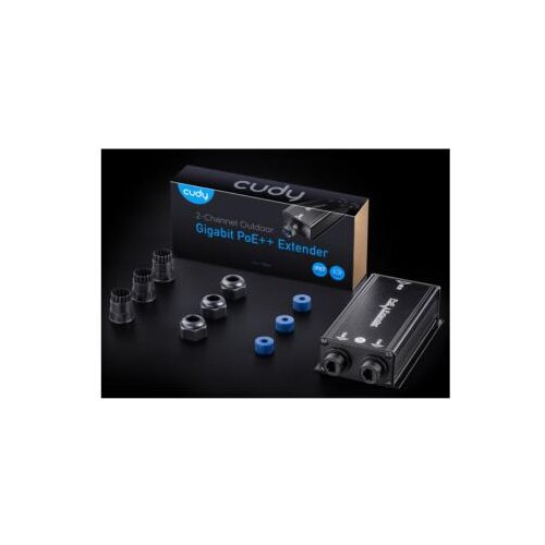 Cudy POE25 30W gigabit poe+/poe injector, 2-Channel outdoor poe extender, 100m Cene