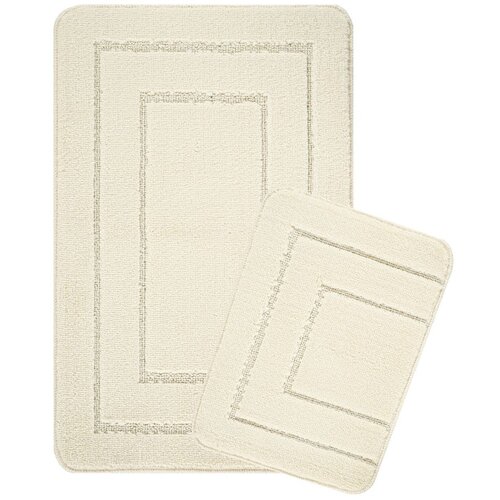 Foutastic Krem kupaonske prostirke u setu 2 kom 50x80 cm Cerceve &amp;ndash; Slike