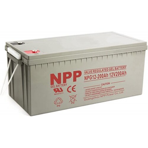 NPP NPG12V-200Ah GEL Baterija za UPS C20=200AH T16 522x238x218x222 Slike