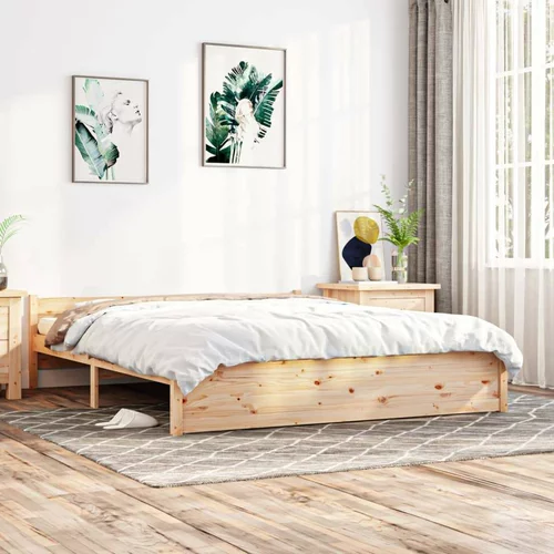  Okvir za krevet od masivnog drva 200 x 200 cm