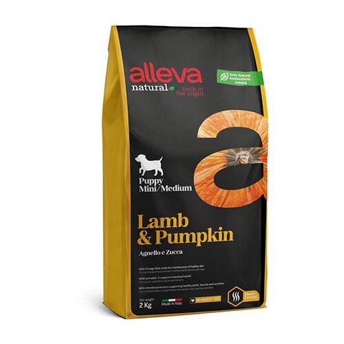 Alleva hrana za štence jagnjetina bundeva 2kg puppy natural ALP10217 Slike