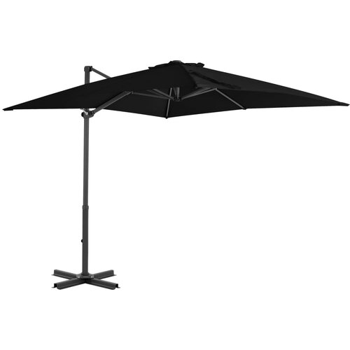  Vrtni senčnik z aluminijastim drogom črn 250x250 cm Cene