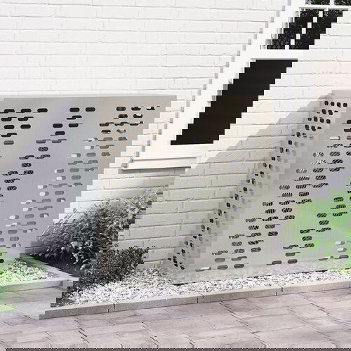 VidaXL Galvanizirano jeklo 110 x 50 x 105 cm Zračen dizajn Slike