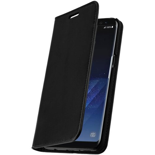 Avizar Folio iz pravega usnja, etui za Samsung Galaxy S8 Plus, stojalo za video, črno, (20526698) Cene