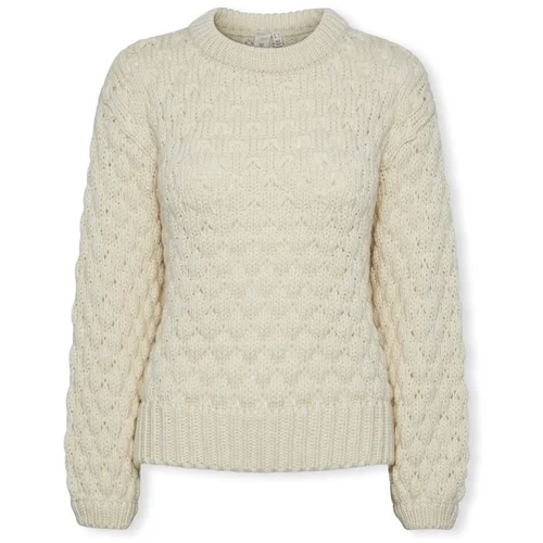 Y.a.s Puloverji YAS Bubba Knit - Birch Bela