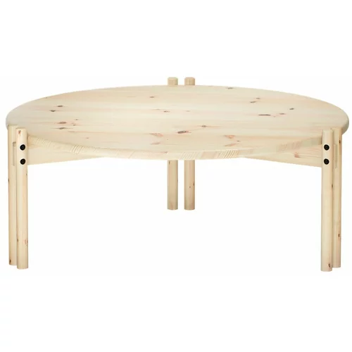 Karup Design Okrogla mizica iz masivnega bora v naravni barvi ø 80 cm Sticks –