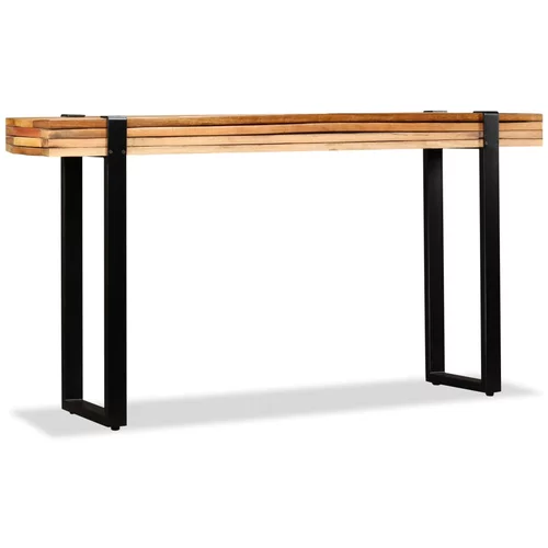 vidaXL Konzolna mizica iz masivnega predelanega lesa prilagodljiva, (20713680)