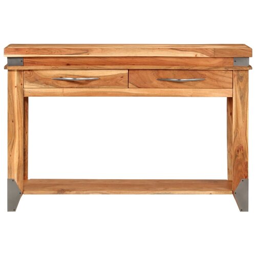  Konzolni stol 110 x 34 x 74 cm od masivnog drva bagrema Slike