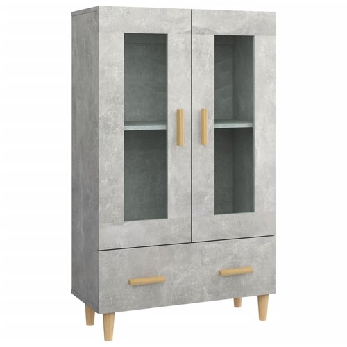  Visoka komoda siva boja betona 70x31x115 cm konstruirano drvo Slike