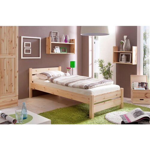 MID.YOU Postelja Bora, Bor, Masivno, 90x200 Slike
