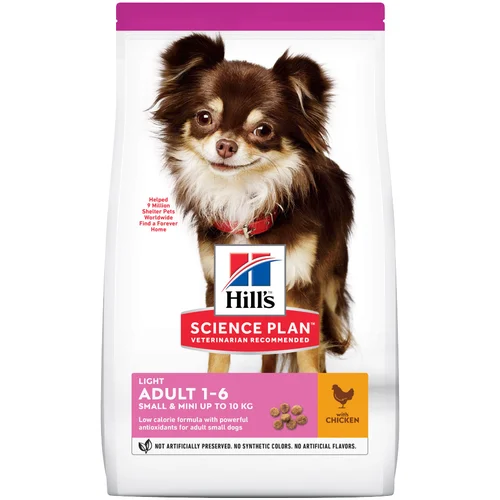 Hill’s Science Plan Adult 1-6 Light Small & Mini s piletinom - 6 kg