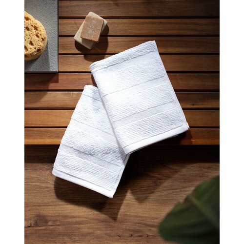 Madame coco Set pe&scaron;kira za ruke Emele, 2 komada, Pamučni, 30x45cm, Beli Cene