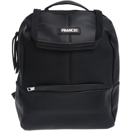 Fashion Hunters Black women&amp;#039;s backpack with shoulder strap Slike