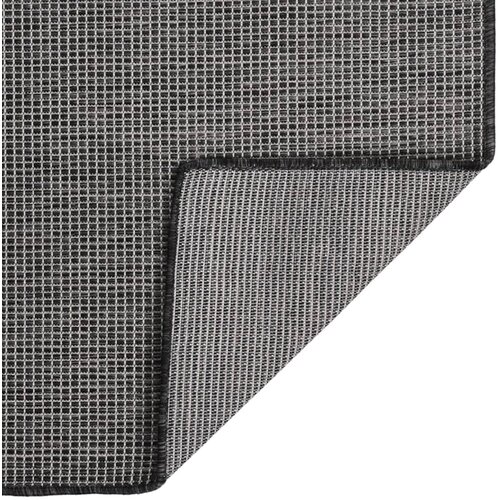 Maison Chic Zunanja Preproga, Rug ploščato tkanje 140x200 cm siva, (22122606) Cene