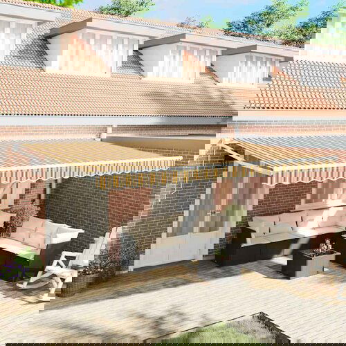 VidaXL retraktilna tenda večbarvno 500x300 cm tkanine Slike