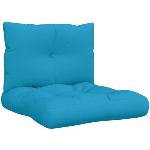 vidaXL Blazine za palete 2 kosov modro blago, (21415056) Cene