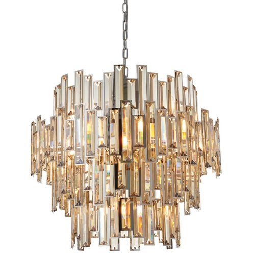 Endon 72746 - Kristalni luster na lancu VIVIANA 15xE14/40W/230V zadimljena Slike